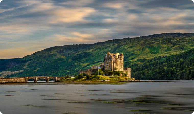 Eilean Donan Castle in Scottish Highlands